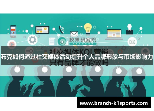 布克如何通过社交媒体活动提升个人品牌形象与市场影响力